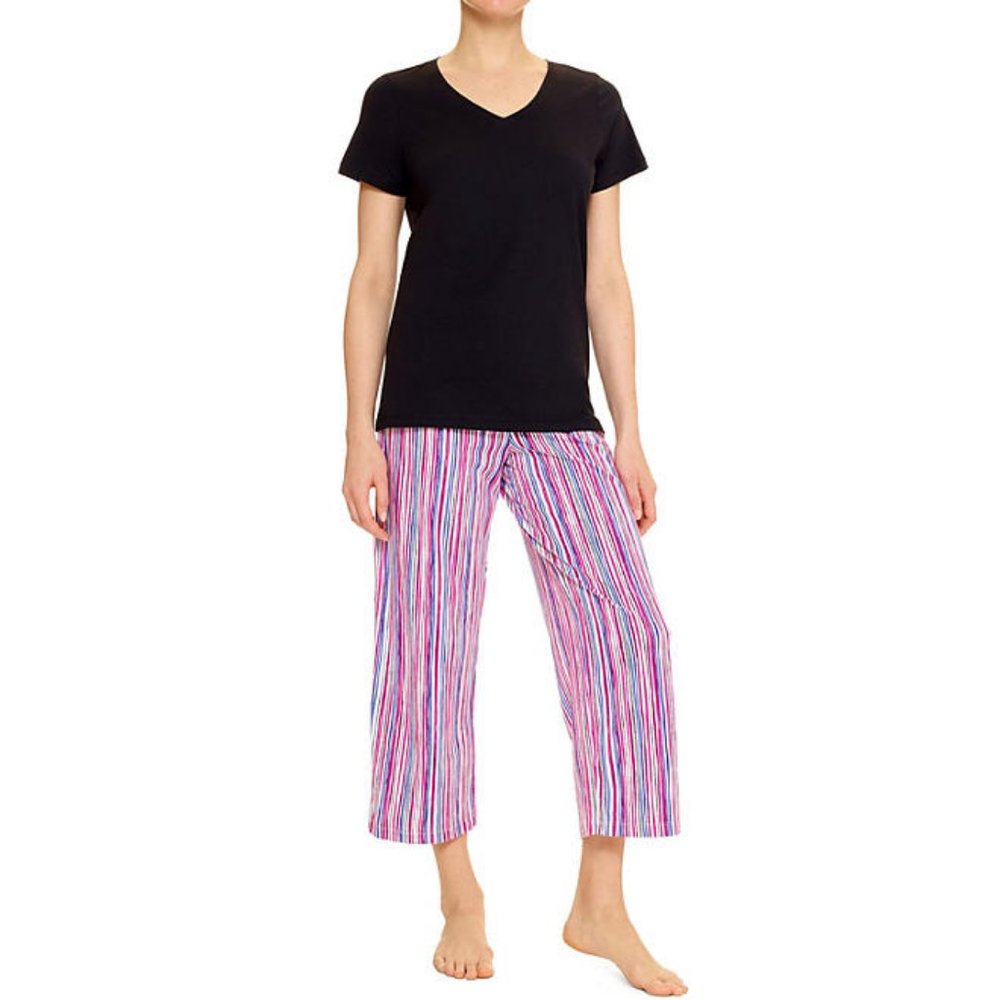 HUE's Cooling Capri PJ Set New **Stay Cool PJs** sz small** - Picture 1 of 5
